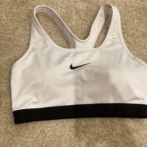 Nike white sports bra size M